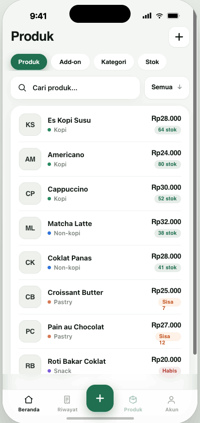 Notix — Katalog & stok