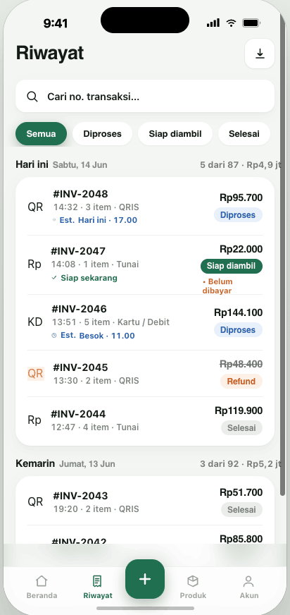 Notix — Riwayat & status